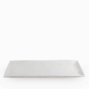 690604126 Rectangular Plate White Velvet