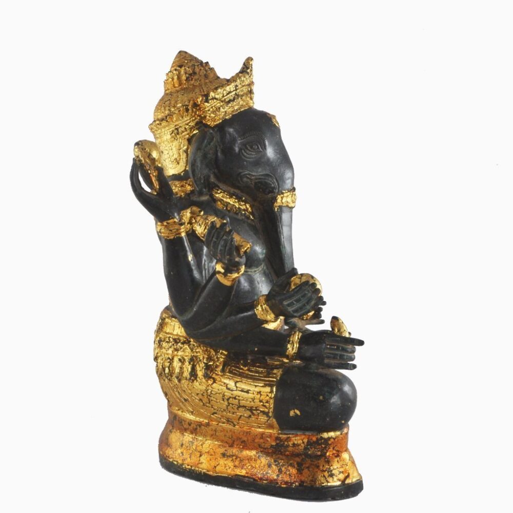 Bronze Khmer Deity Ganesha H:39 cm No:025 - Image 5