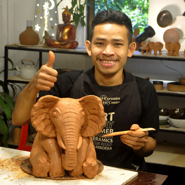 Clay Modeling Class Siem Reap Khmer Ceramics and Fine Arts Centre