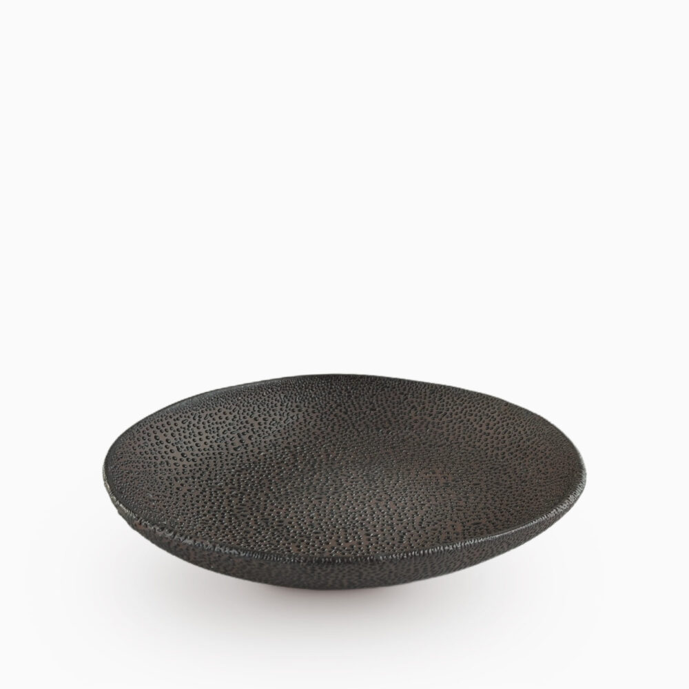 260202623 Shagreen shallow dish side