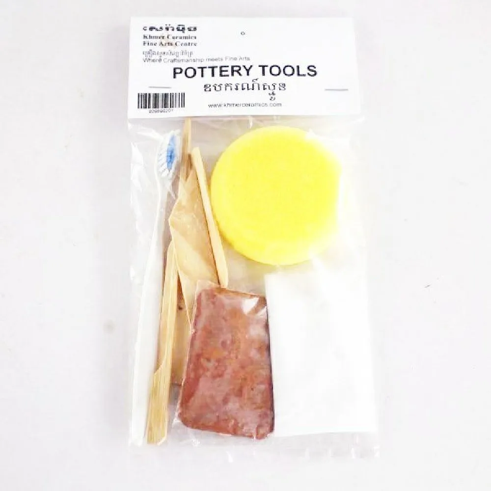 Potter's clay - 1Kg & Pottery Tools - 1 set - Image 2