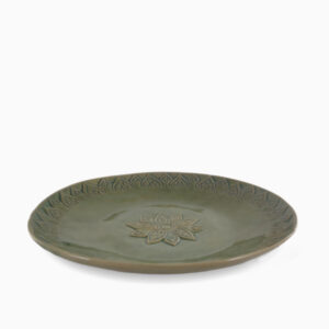 160103430 Khmer Carved Plate 34 cm