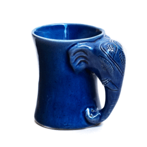 Elephant mug Mekong Blue